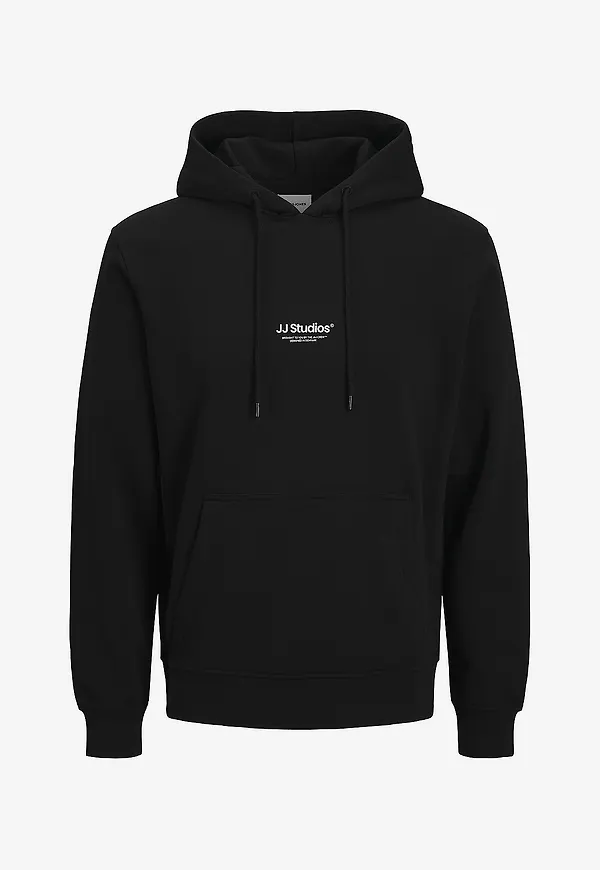 Jack & Jones Plus - Huvtröja jjeSoho Sweat Hood Pls - Svart