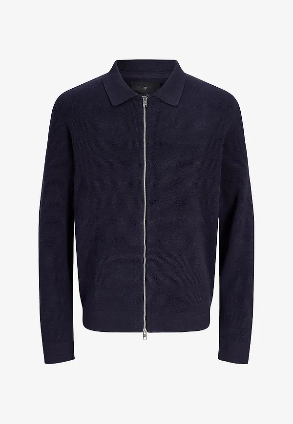 Jack & Jones - Cardigan jprBlamilano Stitch Knit - Blå