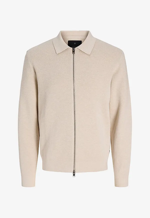 Jack & Jones - Cardigan jprBlamilano Stitch Knit - Vit