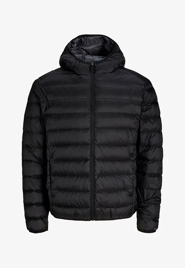 Jack & Jones - Dunjacka jjeBerg Light Down Puffer Hood - Svart