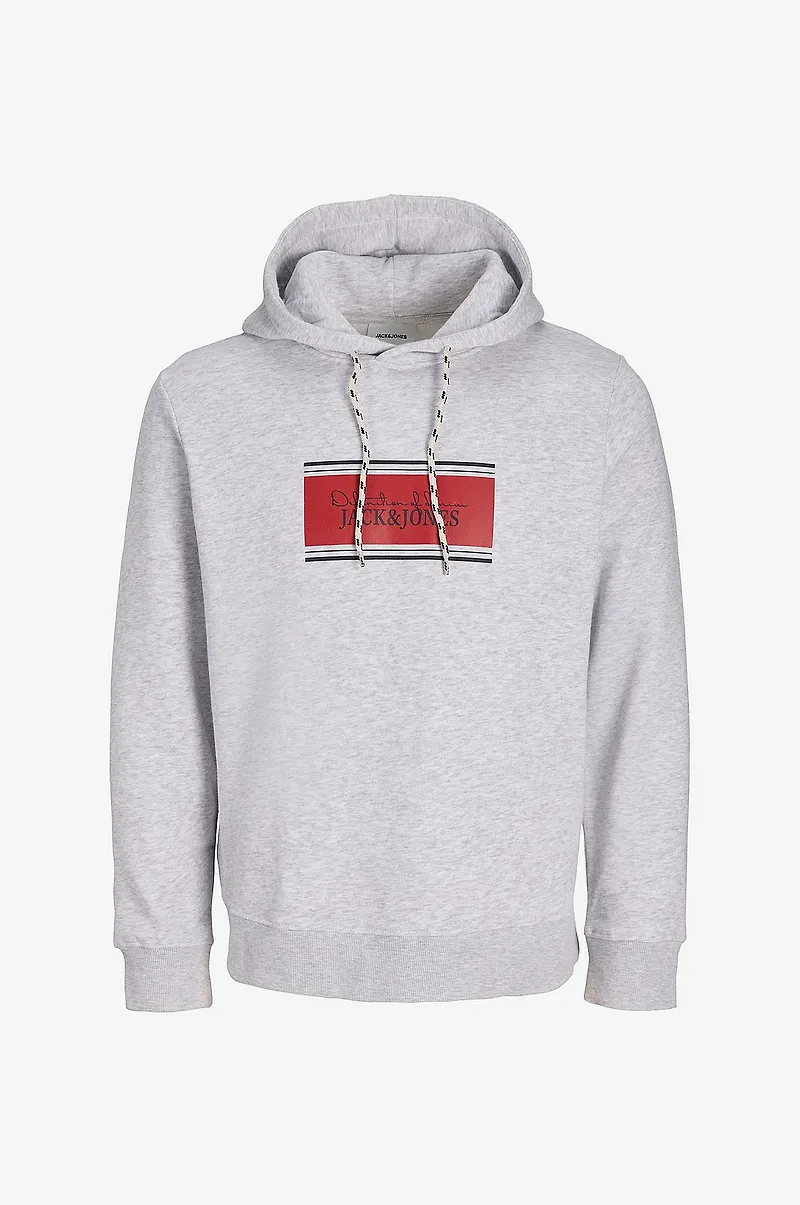 Jack & Jones - Huvtröja Jjbuster Sweat Hood Bts - Vit