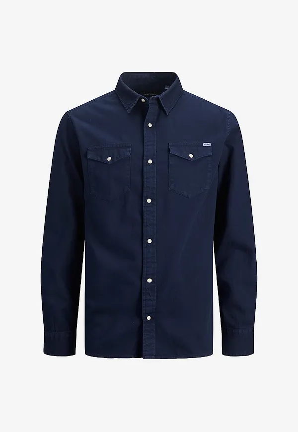 Jack & Jones - Jeansskjorta jjeSheridan Shirt - Blå