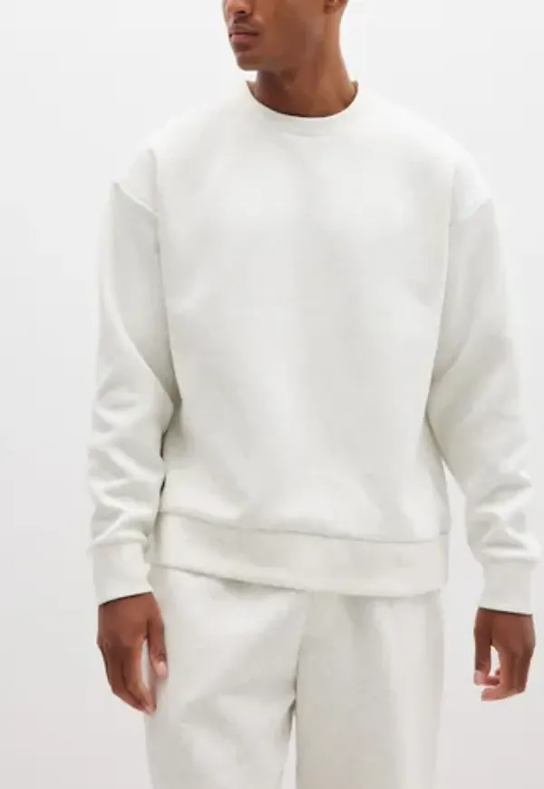 Jack & Jones Jjebarron Sweat Crew Neck Noos Sweatshirts Vit