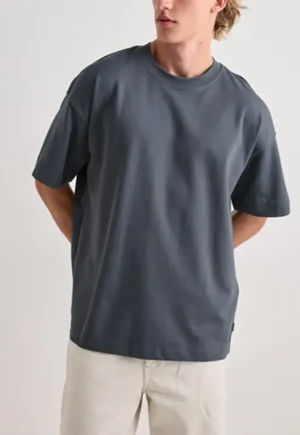 Jack & Jones Jjebarron Tee Ss O-Neck Noos Kortärmade t-shirts Grå