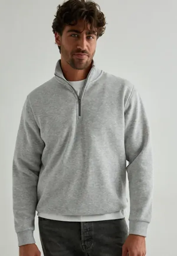 Jack & Jones Jjebradley Sweat Half Zip Noos Half zip Grå