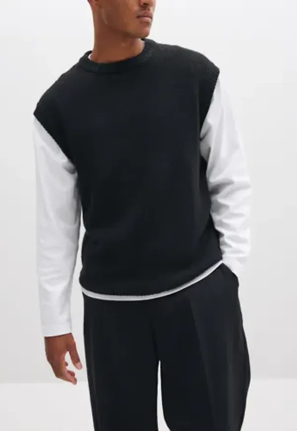 Jack & Jones Jjsoho Ollie Knit Vest Stickade västar Svart