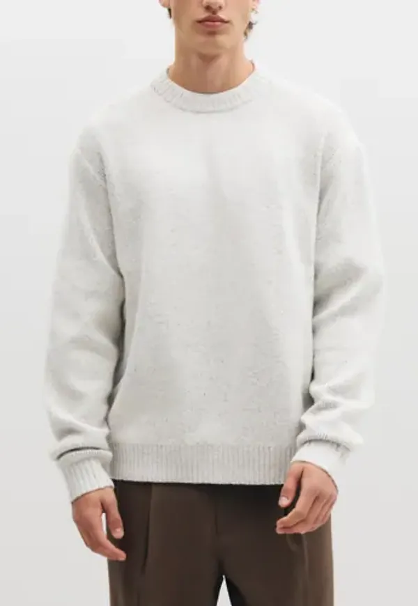 Jack & Jones Jorchamberi Knit Jacquard Crew Neck Stickade tröjor Grå