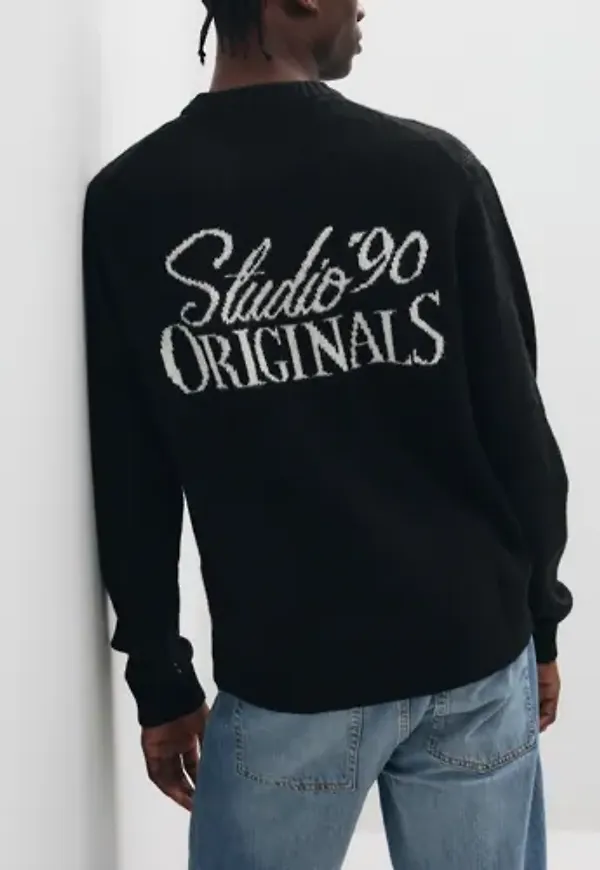 Jack & Jones Jorchamberi Knit Jacquard Crew Neck Stickade tröjor Svart