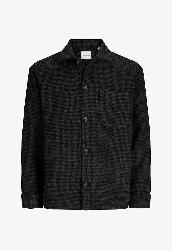 Jack & Jones - Overshirt Jjesoho Ollie Overshirt Ls Sn - Svart