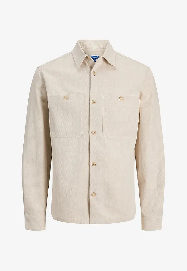 Jack & Jones - Overshirt jprBlurayle Linen - Beige