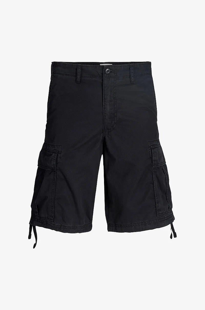 Jack & Jones Plus - Cargoshorts jpstCole Frank Cargo Short Mid - Svart