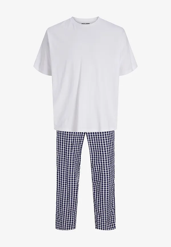 Jack & Jones - Pyjamas jacFlorence SS Tee And Pants W - Vit