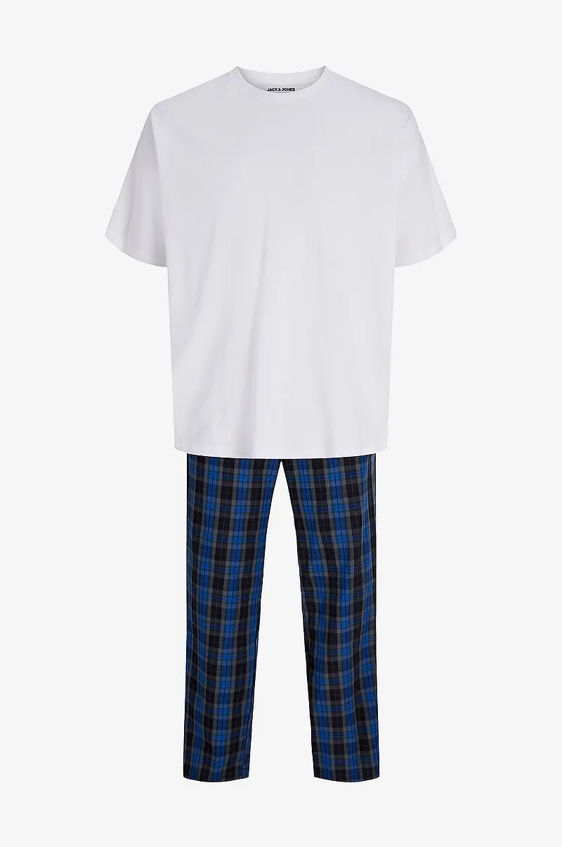 Jack & Jones - Pyjamas jacFlorence SS Tee And Pants W - Vit