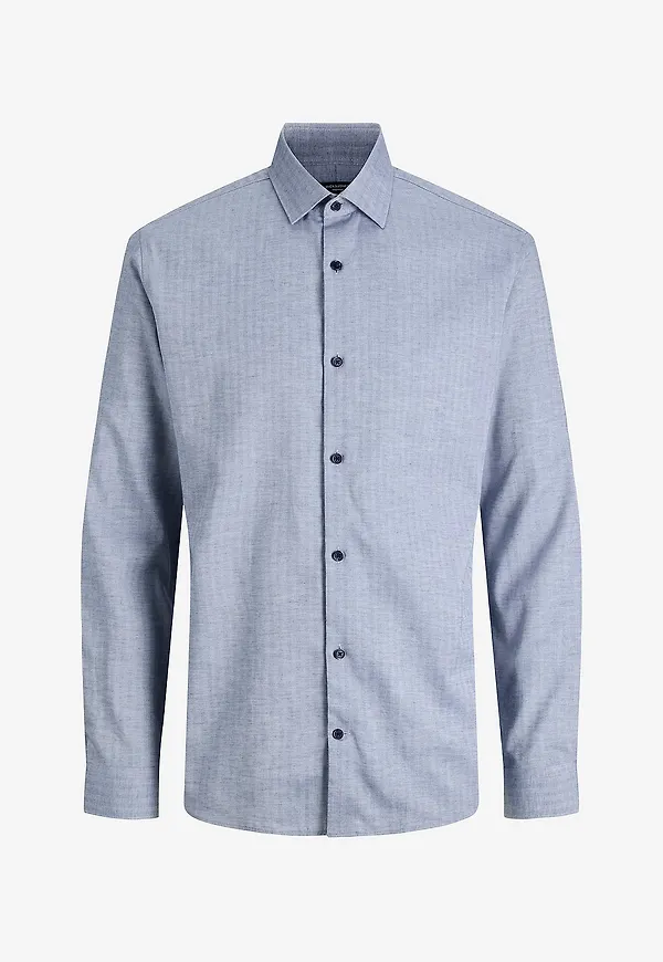 Jack & Jones - Skjorta jprBlaparker Melange L/S Shirt BF S - Blå