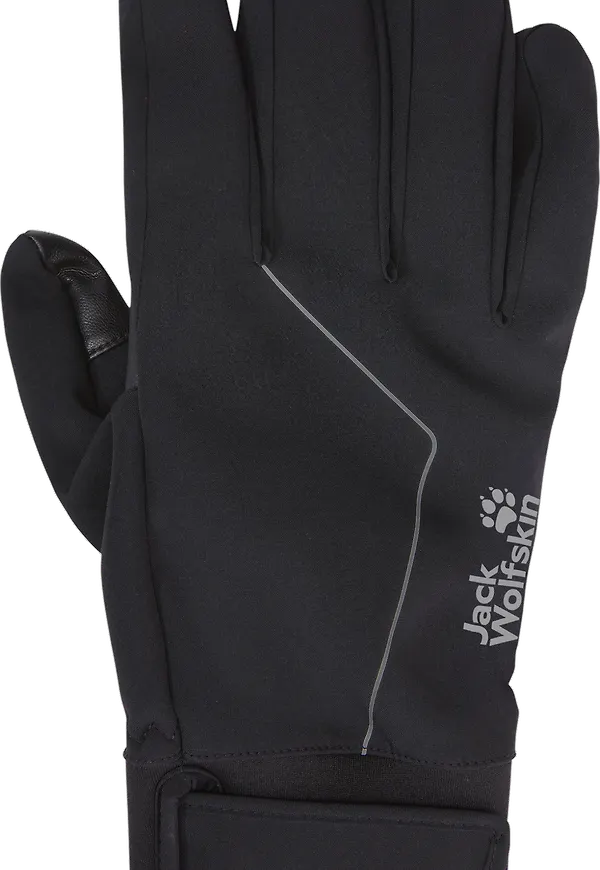 Jack Wolfskin Reflective Winter Glove Black
