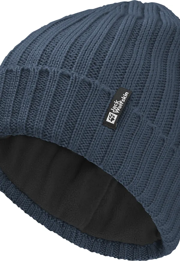 Jack Wolfskin Rib Knit Beanie Midnight Sky