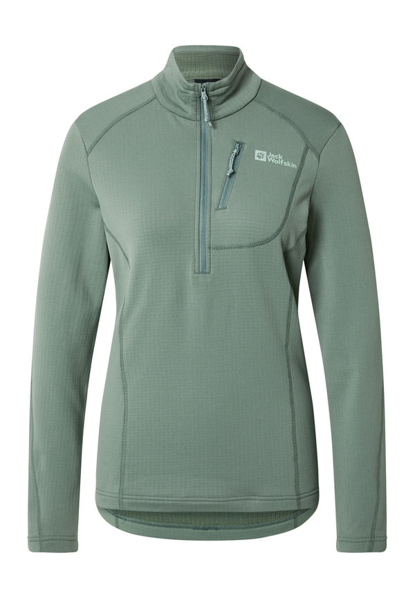 JACK WOLFSKIN Sporttröja 'KOLBENBERG' jade / pastellgrön