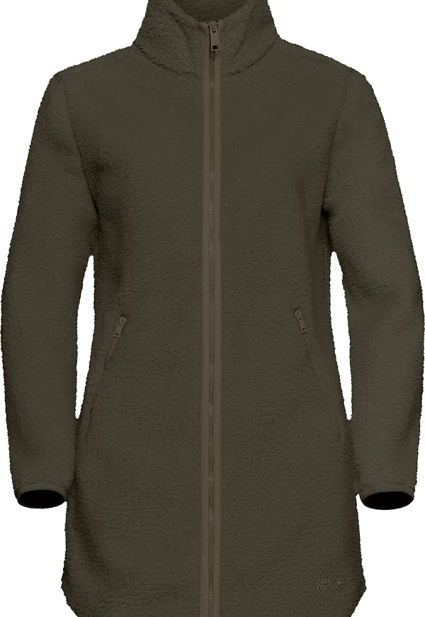 Jack Wolfskin Women's High Curl Coat Obsidian Moss
