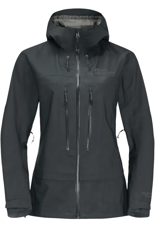 Jack Wolfskin Women's Kammweg 3-Layer Jacket Phantom