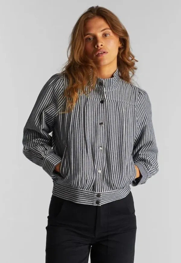 Jacket Ljungby Work Stripe Blue