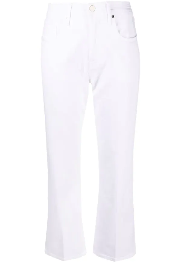 Jacob Cohën croppade jeans - Vit
