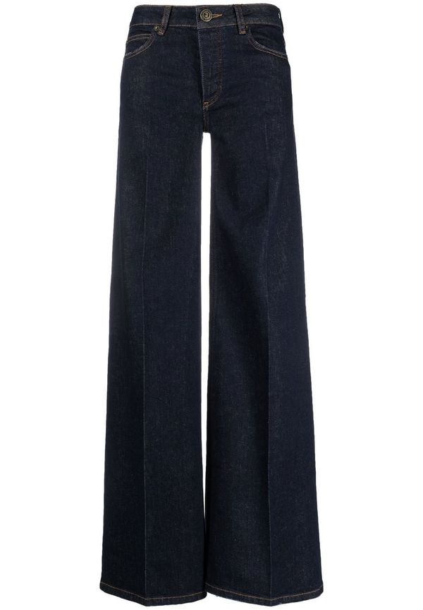 Jacob Lee vida jeans med hög midja - Blå