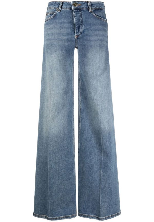 Jacob Lee vida jeans med hög midja - Svart