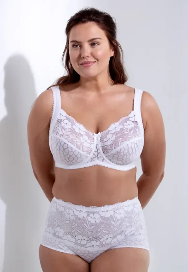 Jacquard And Lace Bh Med Bygel
