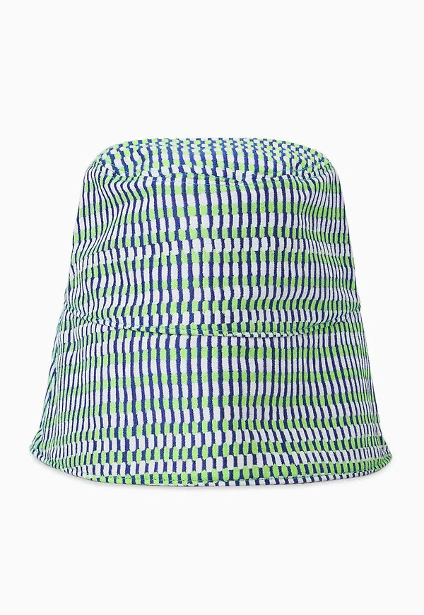 JACQUARD KNIT BUCKET HAT