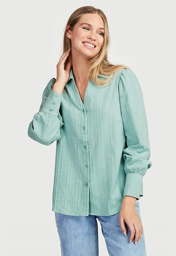 Jacquardmönstrad blus