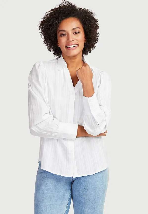 Jacquardmönstrad blus