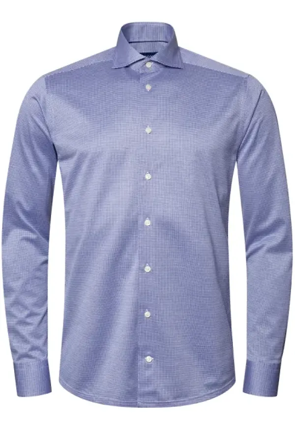 Jacquardmönstrad Skjorta I Fyrvägsstretch Slim Fit