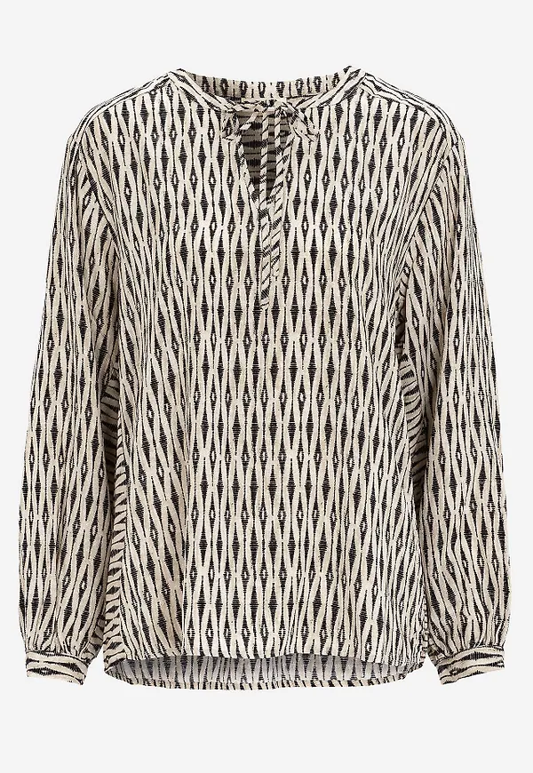 Jacquardvävd blus