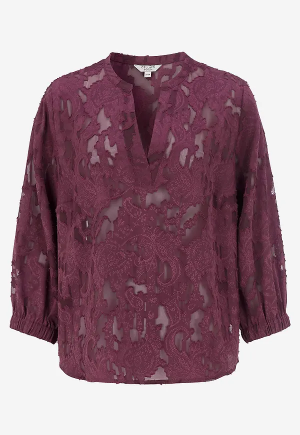 Jacquardvävd, skir blus