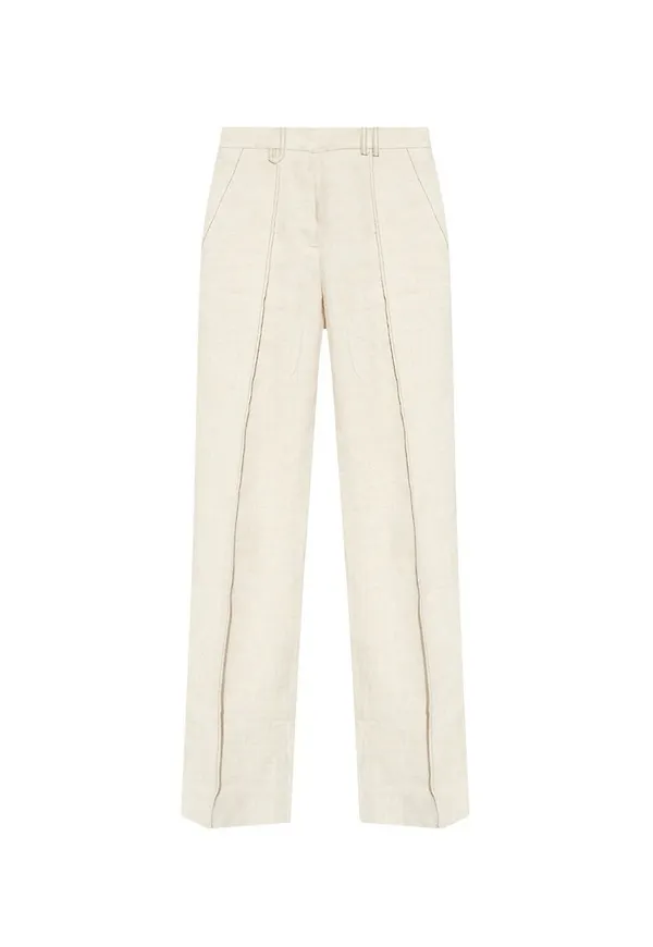 Jacquemus 'Camargue' pleat-front trousers Beige, Dam