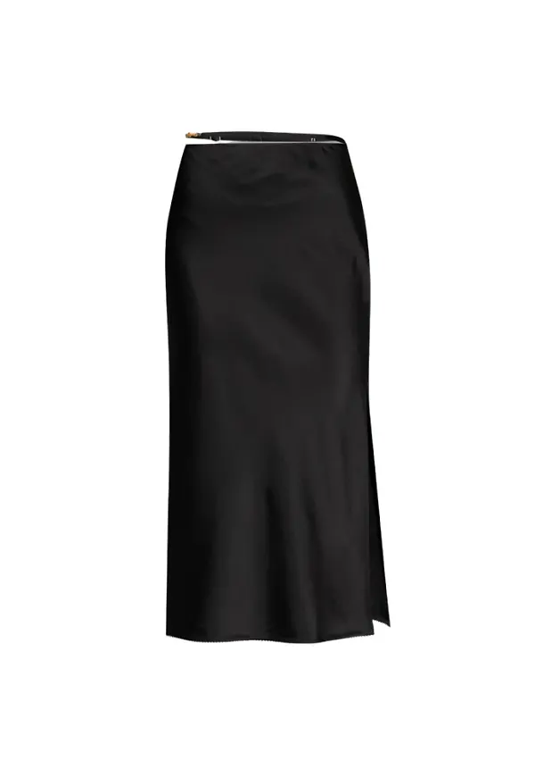 Jacquemus �Notte� satin skirt Svart, Dam