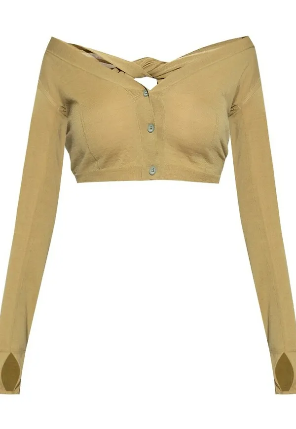 Jacquemus 'Soli' cropped top Grön, Dam