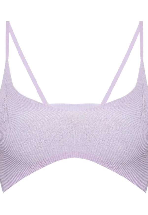 Jacquemus �Valensole� cropped tank top Lila, Dam