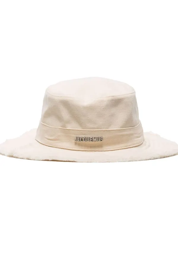 Jacquemus Artichaut fiskehatt med dragsko - Vit