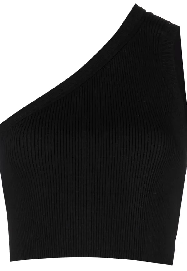 Jacquemus Ascu stickad topp - Svart
