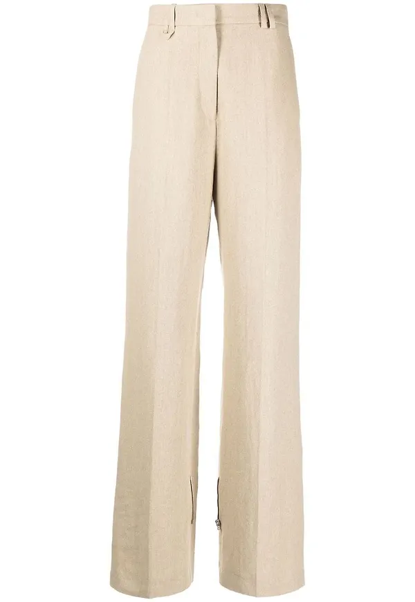 Jacquemus Astouin linnebyxor - Neutral