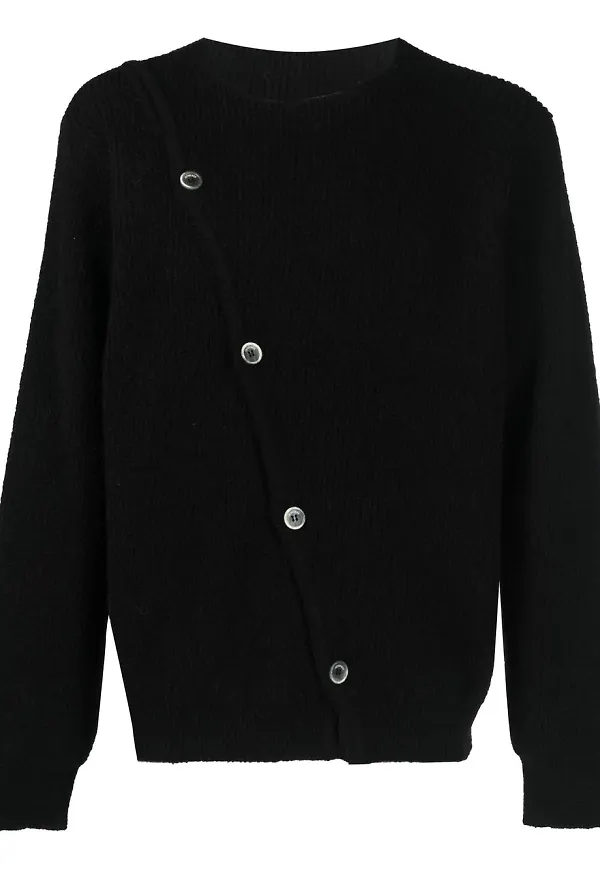 Jacquemus asymmetrisk kofta - Svart