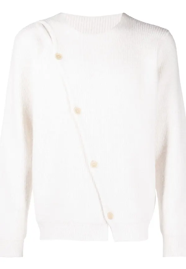Jacquemus asymmetrisk kofta - Vit