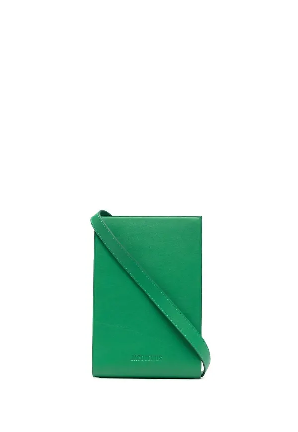 Jacquemus axelväska i läder - Grön