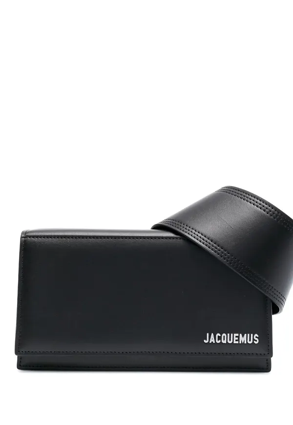 Jacquemus axelväska i läder - Svart
