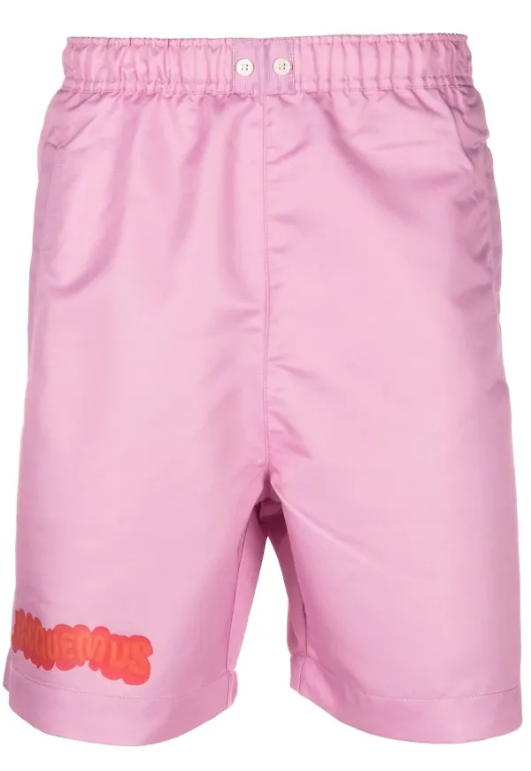 Jacquemus badbyxor med logotyp - Rosa