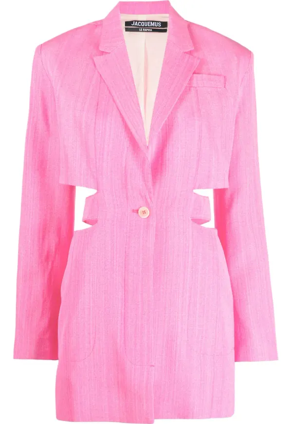 Jacquemus Bari miniklänning - Rosa