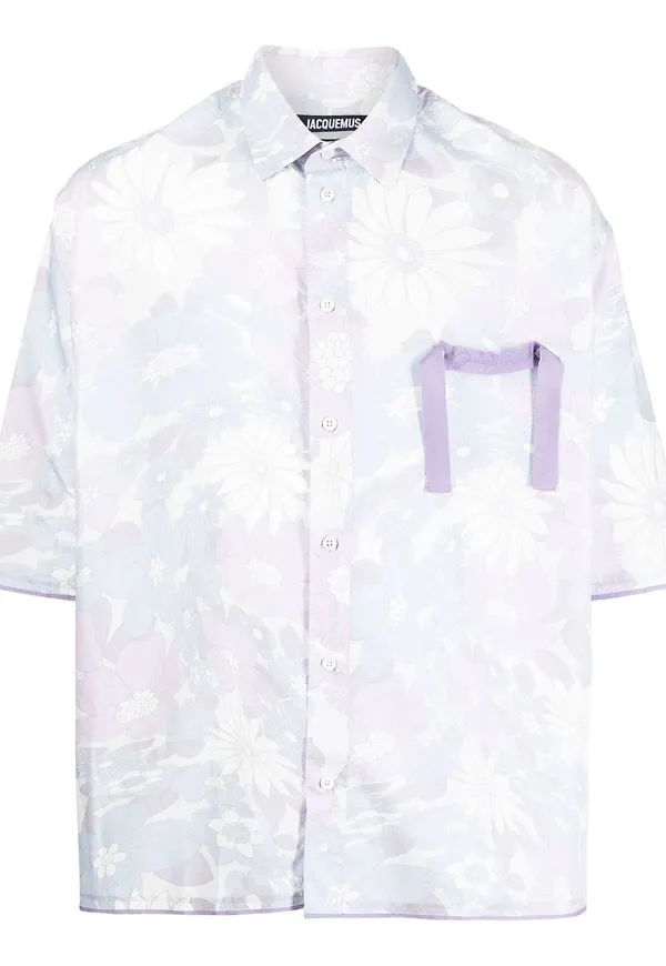 Jacquemus blommig t-shirt - Lila