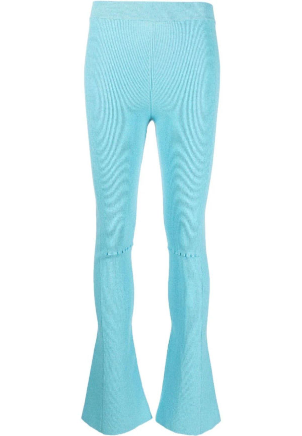 Jacquemus bootcut-byxor i stretch - Blå