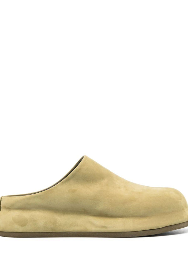 Jacquemus Bricciola slip-ons i mocka - Grön